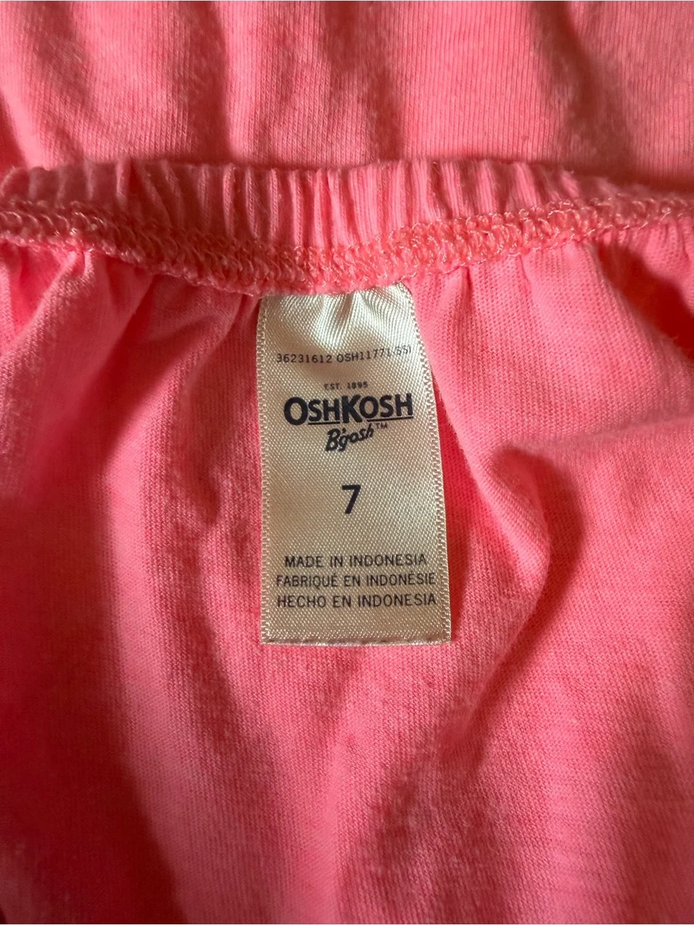 OshKosh B'gosh Pink Girls' Tank Top with Braided Straps